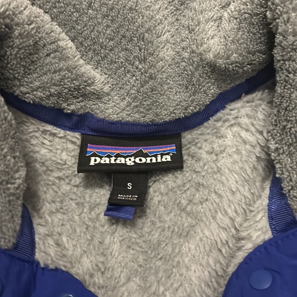 Women’s Patagonia Re-Tool Snap-T Fleece Pullover - Size Small, Grey & Blue. - Picture 2 of 5